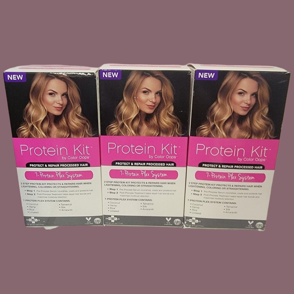 3 Protein Kit 2 Step Process to Protect & Repair Damaged Hair Color Oops